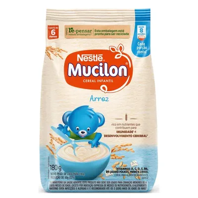 Cereal Infantil De Arroz Mucilon 180G